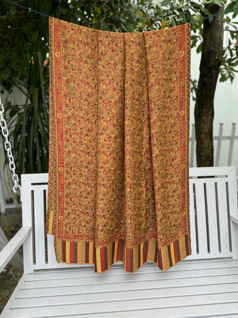 golden yellow jaama shawl 2