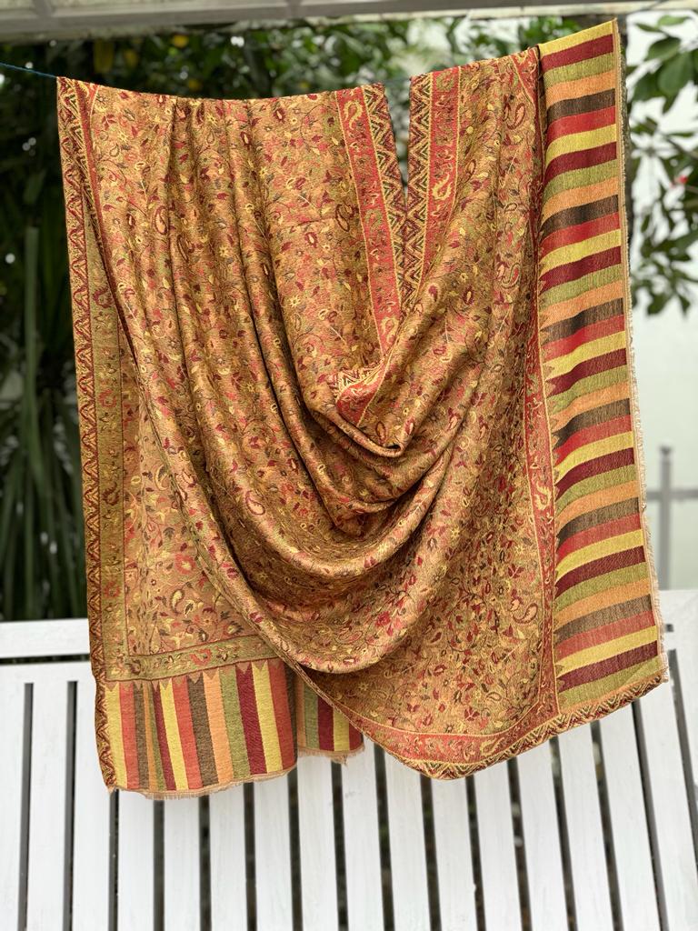 golden yellow jaama shawl 3
